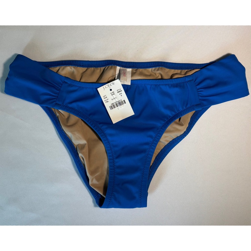J. Crew cobalt blue low-rise bikini bottoms